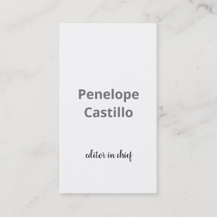 Carte De Visite Calligraphie simple élégante moderne professionnel