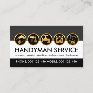 Carte De Visite Calques d'outils Handyman créatifs