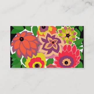 CARTE DE VISITE CAMBRIA, ART DÉCO FLORAL : TROPICANA