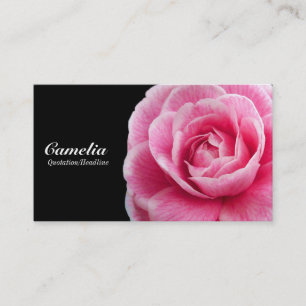 Carte De Visite Camelia II rose - Noir