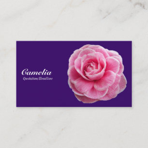 Carte De Visite Camelia rose - Purple profond 330066