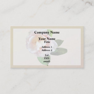Carte De Visite Camellia rose pâle