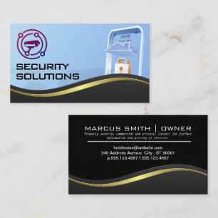 Carte De Visite Camera Cybersécurité technologique