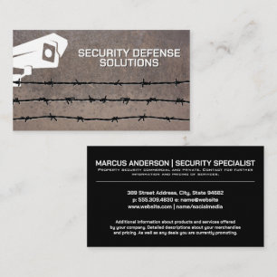 Carte De Visite Caméra de sécurité   Câble bardé