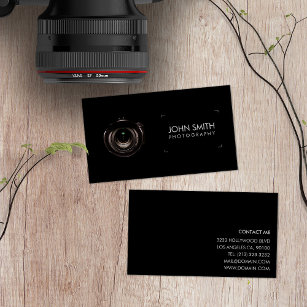 Carte De Visite Camera Lens Viewfinder Black Photographie
