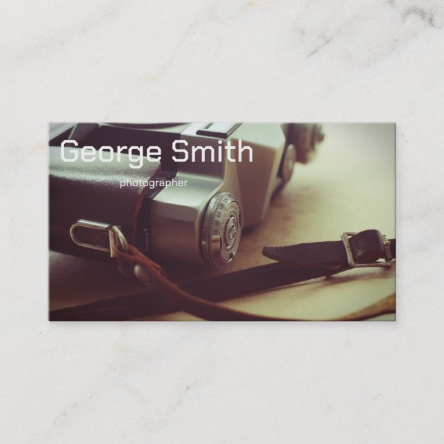 Carte De Visite Caméra rétro (Devant)