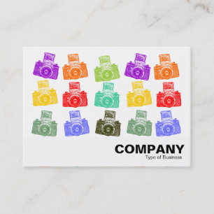 Carte De Visite Caméras colorés