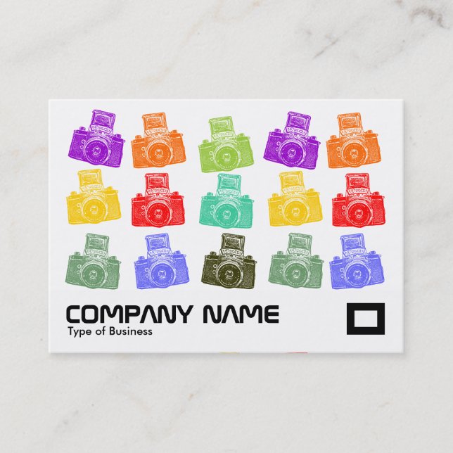 Carte De Visite Caméras colorés (Devant)