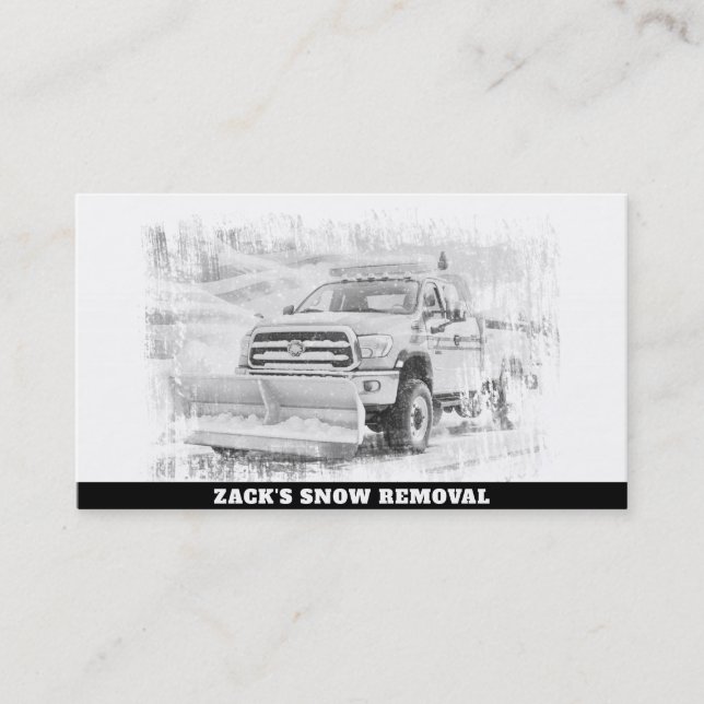 Carte De Visite *~* Camion de déneigement AP74 Blizzard (Devant)