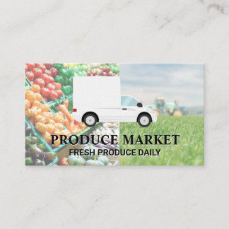 Carte De Visite Camion de livraison | Produit de magasin d'aliment