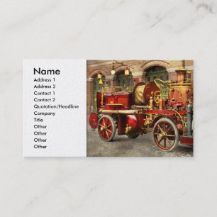 Carte De Visite Camion de pompiers - Un camion pompe électrique 19
