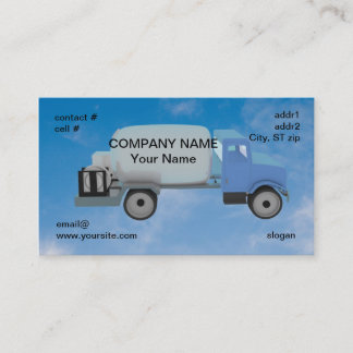 Carte De Visite camion de propane sur le ciel bleu