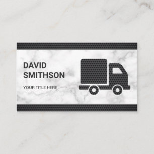 Carte De Visite Camion de Transport Logistique de Marchandises en