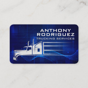 Carte De Visite Camion en mouvement Transport maritime