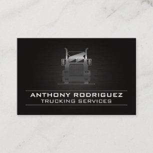 Carte De Visite Camion semi-métallique   Pilote   Logistique