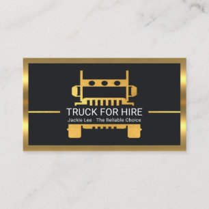 Carte De Visite Camionneur de Logistique de Camion Semi Remorque D