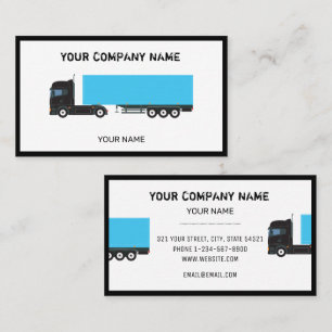 Carte De Visite Camions de transport semi-remorque