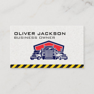 Carte De Visite Camions semi-remorques Transport Logistique