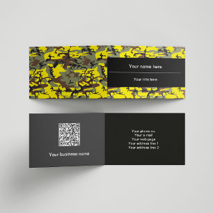 Carte De Visite Camo jaune et marron, Camouflage, Militaire, Armée