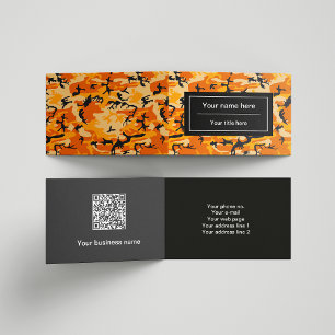 Carte De Visite Camo orange, Camouflage, Militaire, Armée