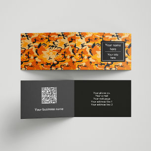 Carte De Visite Camo orange, Camouflage, Militaire, Armée