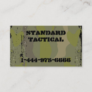 Carte De Visite Camo tactique