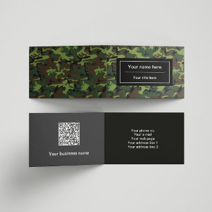 Carte De Visite Camo Vert, Camouflage, Militaire, Armée