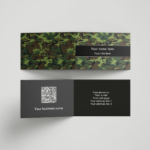 Carte De Visite Camo Vert, Camouflage, Militaire, Armée