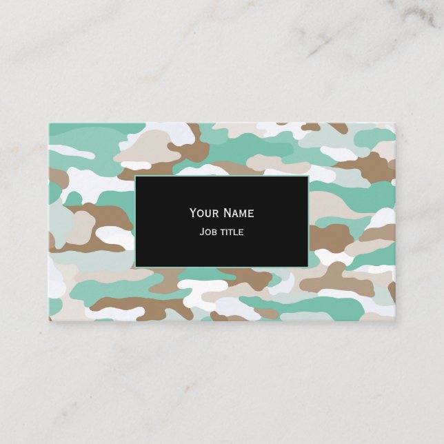 Carte De Visite Camouflage Côtière (Devant)