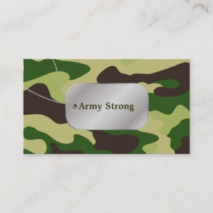 Carte De Visite Camouflage de vert de PixDezines+Étiquettes de