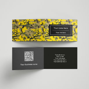 Carte De Visite Camouflage jaune et vert, Militaire, Armée