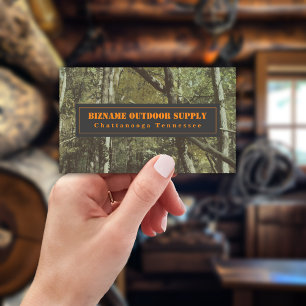 Carte De Visite Camouflage + Orange Outdoor Retail