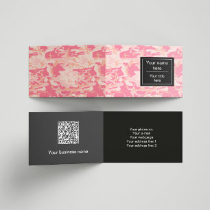 Carte De Visite Camouflage Rose, Camouflage, Militaire, Armée