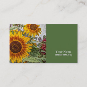Carte De Visite campagne française jardin d'été heureux
