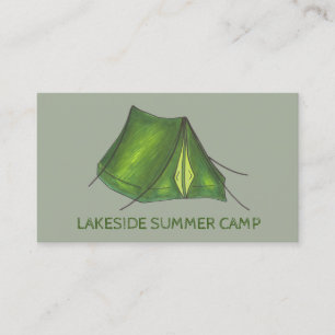 Carte De Visite Camping Camping Camping Camping Camping Tente