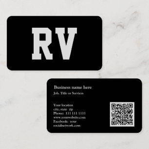 Carte De Visite Camping-car ou véhicule récréatif professionnel Ca