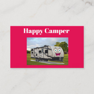 Carte De Visite Camping Happy Retirement dans le RV par Funnycoomb