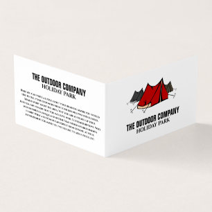 Carte De Visite Camping, Parc de vacances Détail