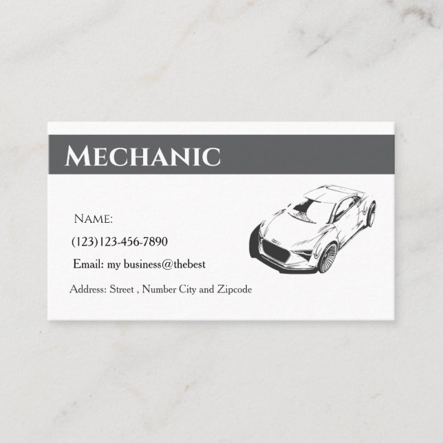 Carte De Visite camping services editable card (Devant)