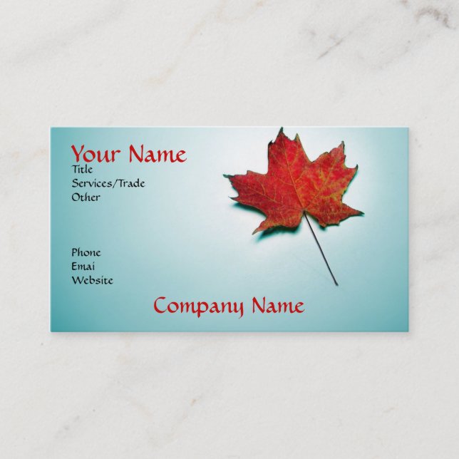 carte de visite canada (Devant)