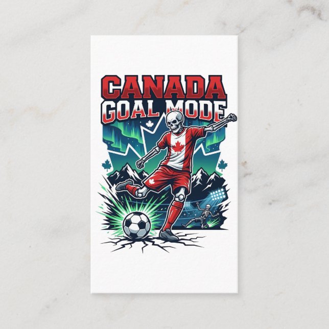 Carte De Visite Canada Mode de but squelette attaquant nations dyn (Devant)