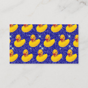 Carte De Visite Canard en Caoutchouc Jaune Drôle Mignon Dessin Ani