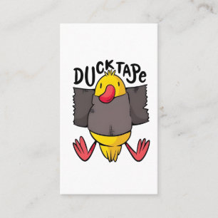 Carte De Visite Canard Ruban Adhésif Drôle Kawaii Enveloppé Dans D