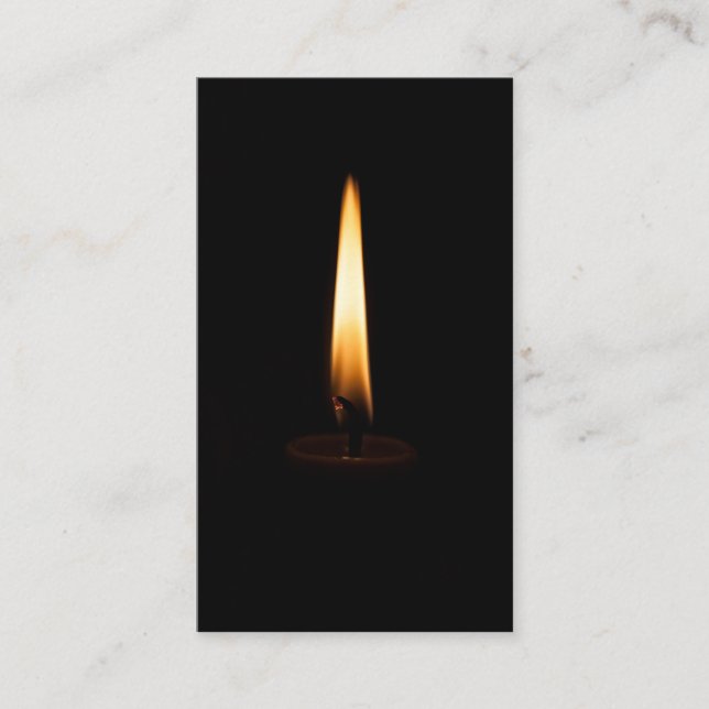 Carte De Visite Candle Flame 2 (Devant)