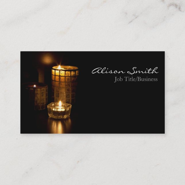 Carte De Visite Candles/lights business cars (Devant)