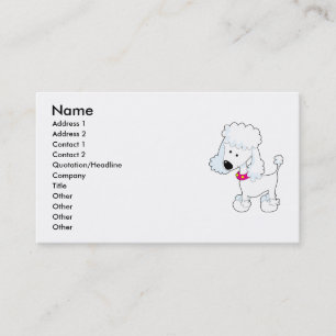 Carte De Visite Caniche