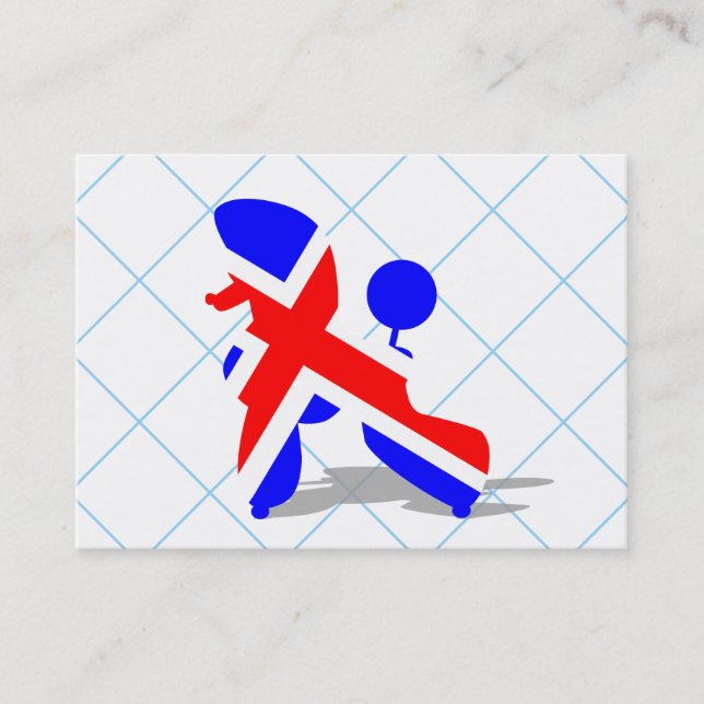 Carte De Visite Caniche britannique (Devant)