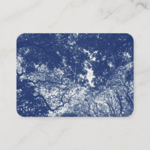 Carte De Visite Canopée de Woodland 02 - Effet de Cyanotype