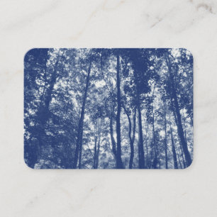Carte De Visite Canopée des bois - Effet Cyanotype