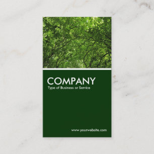 Carte De Visite Canopée forestière - Vert foncé